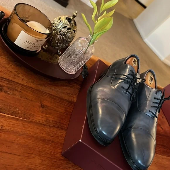 To Boot - Grey leather dress shoes - Picture 1 of 8